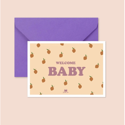 Carte avec enveloppe - Welcome Baby