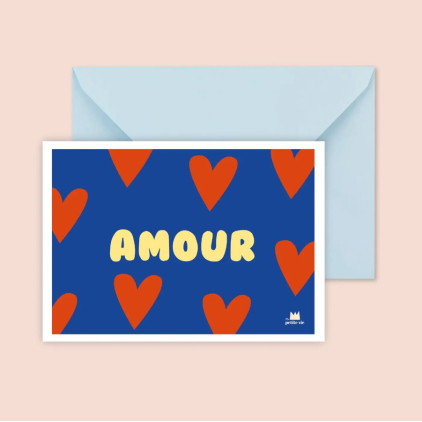 Carte avec enveloppe - Amour