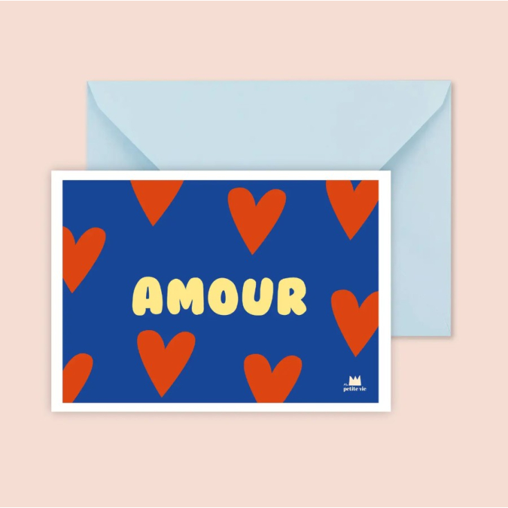 Carte avec enveloppe - Amour
