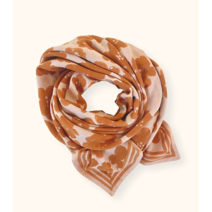 BIG Foulard Latika - Flora Bold - Orange