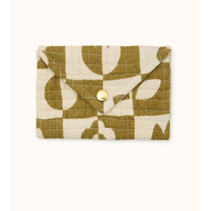 Petite Enveloppe Ravi - Damier - Tobacco