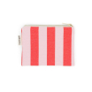Porte-monnaie Marie rayures - Tomato / candy pink