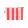 Pochette Sofia - Rayures - Candy pink / tomato