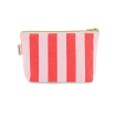 Pochette Sofia - Rayures - Candy pink / tomato