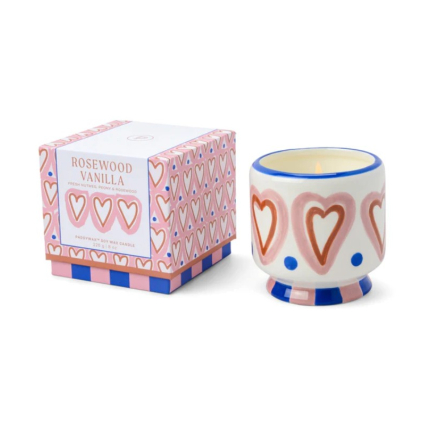 Bougie en céramique - A dopo - Hearts - 226g - Rosewood & Vanilla