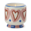 Bougie en céramique - A dopo - Hearts - 226g - Rosewood & Vanilla