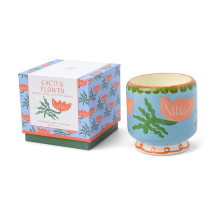 Bougie en céramique - A dopo - Flower - 226g - Cactus Flower