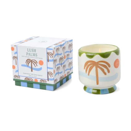 Bougie en céramique - A dopo - Palm Tree - 226g - Lush Palms