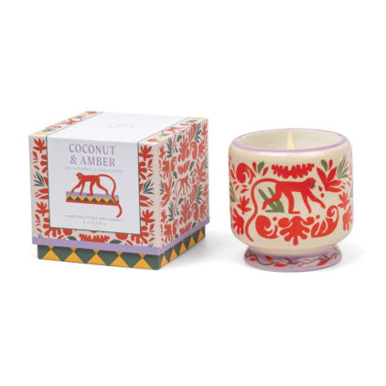 Bougie en céramique - Adopo - Jungle - 226g - Coconut & Amber