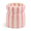 Bougie en céramique - Cabana Lavender Striped - Grecian Sand