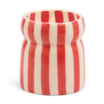 Bougie en céramique - Cabana Red Striped - Hibiscus Bay