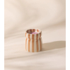 Bougie en céramique - Cabana Rust Striped - Sienna Sunset