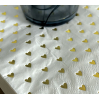 Serviettes en papier - coeurs dorés - pack de 20 - 016416