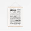Affiche A4 - La maison de famille
