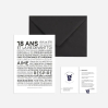 Carte postale avec enveloppe - A toi mon minuscule