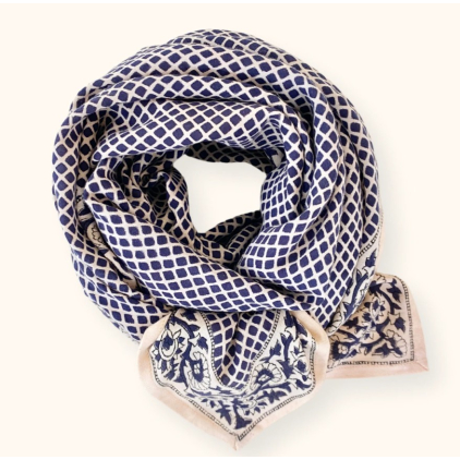Foulard Latika - Mosaïc - Graphite