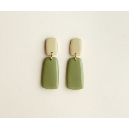 Boucles d'oreilles - Juna - Sage/Sand