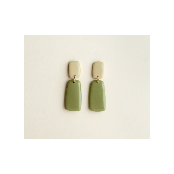 Boucles d'oreilles - Juna - Sage/Sand