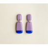 Boucles d'oreilles - Juna - Lavender/Cobalt