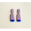 Boucles d'oreilles - Juna - Lavender/Cobalt