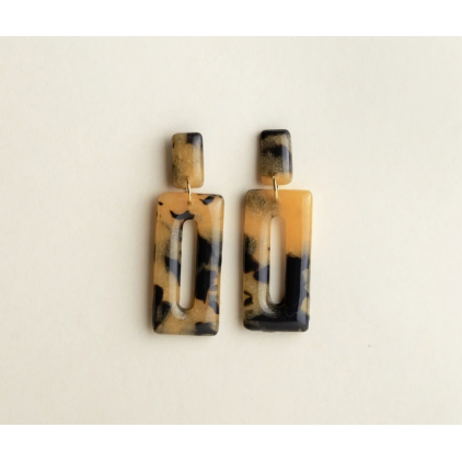 Boucles d'oreilles - Freya - Tortoise/Sand