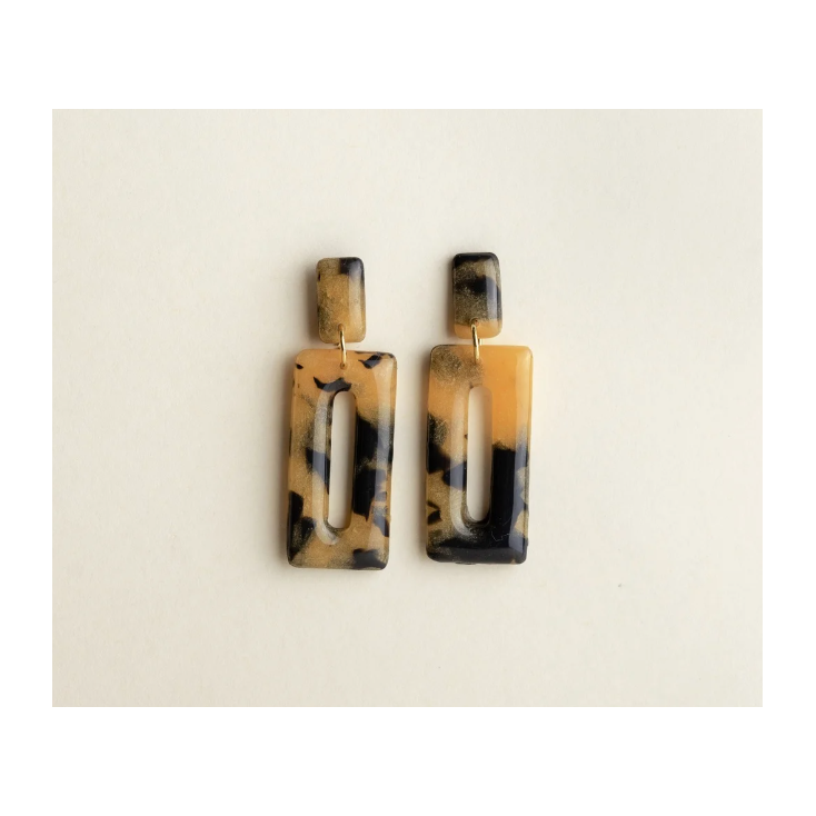 Boucles d'oreilles - Freya - Tortoise/Sand