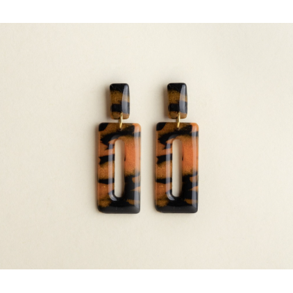 Boucles d'oreilles - Freya - Tortoise/Amber