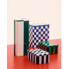 Boite métallique reclangulaire - Tin Container - vert et bleu foncé