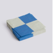 Grandes serviettes en papier - PATTERN - carreaux L - gris et bleu