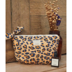Trousse à maquillage - Leopard Camel