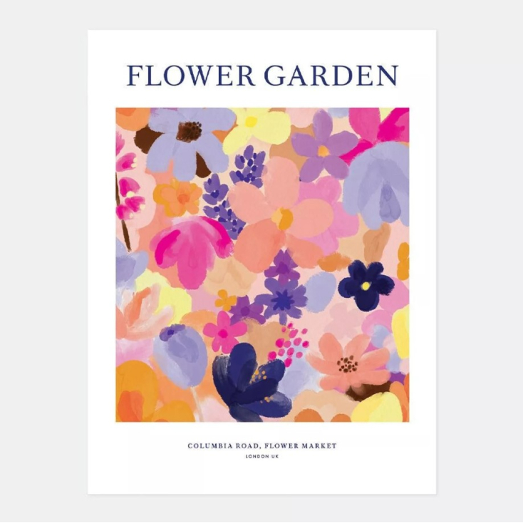 Affiche décorative - Medium - Flower Garden - 30x40 cm