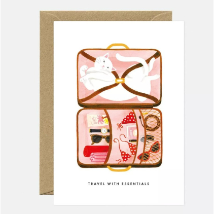 Carte A6 avec enveloppe - Travel Essentials