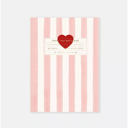 Carnet de notes A5 - Pink Stripes