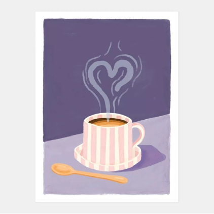 Affiche décorative - Medium - Love Coffee - 30x40 cm
