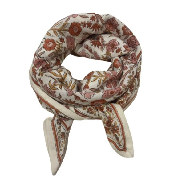 Foulard Dheli - Brique