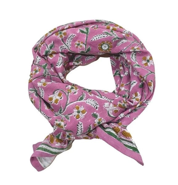 Foulard Dheli - Cerise