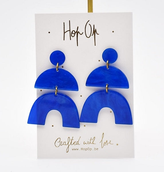 Boucles d'oreilles Blauw