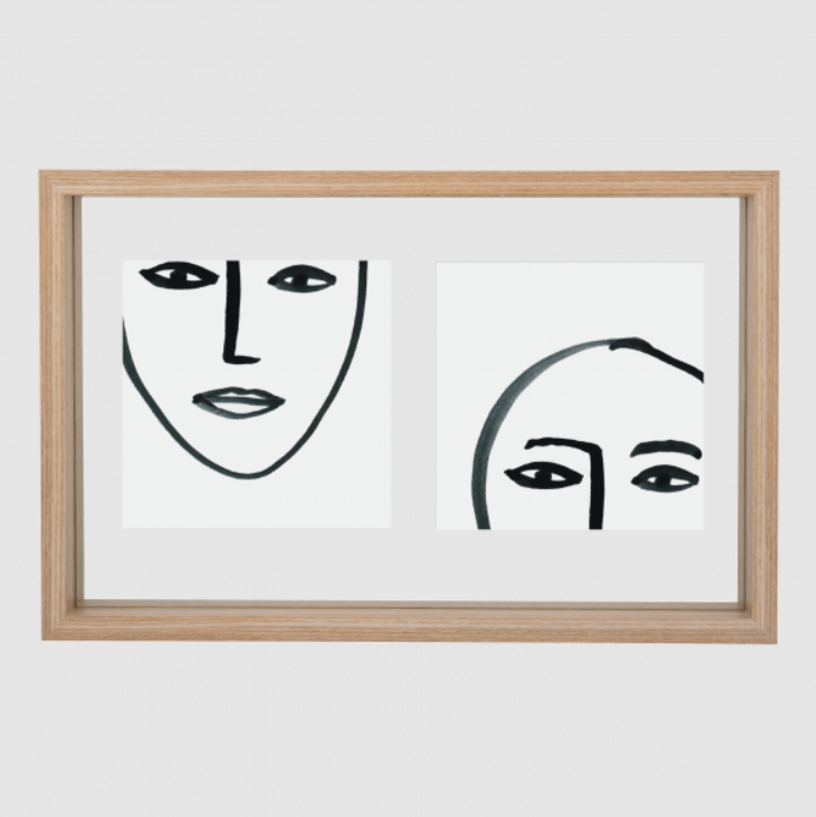 Cadre photo Floating Natural - Rectangular