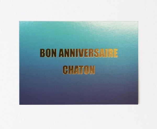 Carte + enveloppe Anniversaire chaton