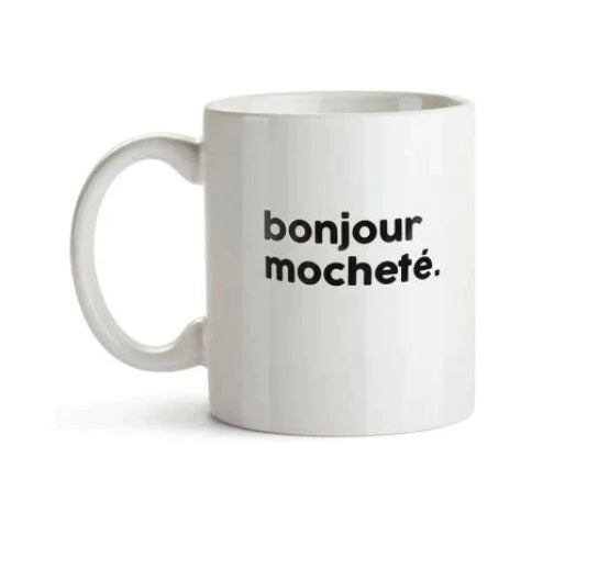 Tasse Bonjour mocheté