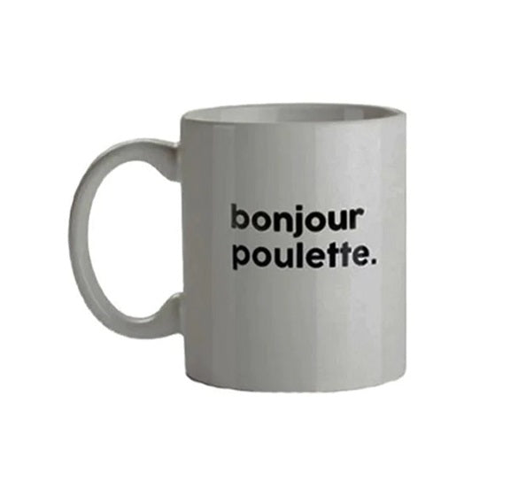 Tasse Bonjour poulette