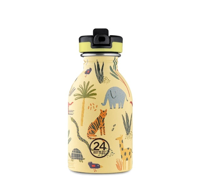 Urban bottle 250 ml Jungle Friends AVEC PAILLE