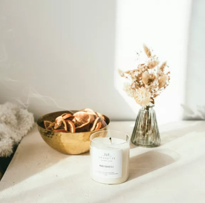Bougie artisanale à la cire de soja naturelle - Small - Patchouli