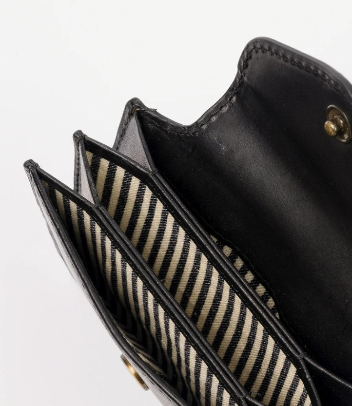 Portefeuille Harmonica - Black Leather
