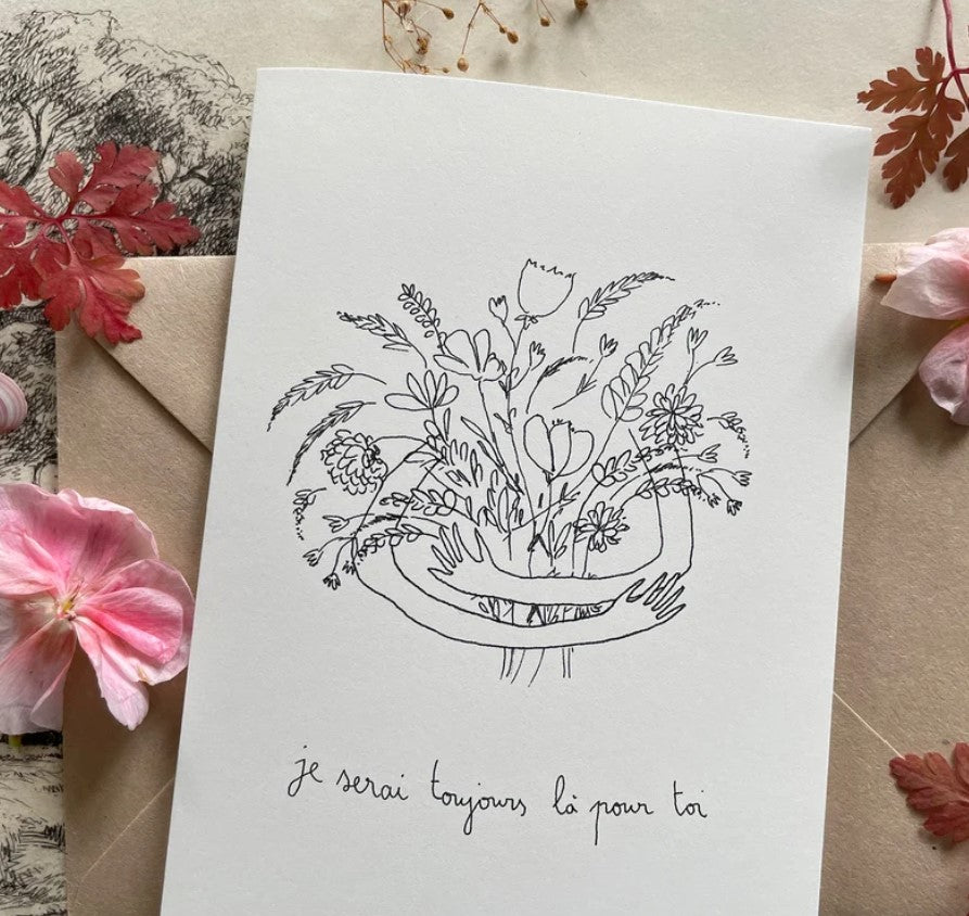 Carte Postale Double - toujours là pour toi