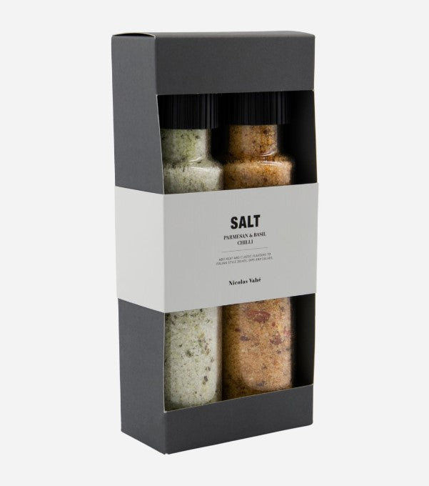 Gift box - Parmesan & Basil salt & Chilli salt