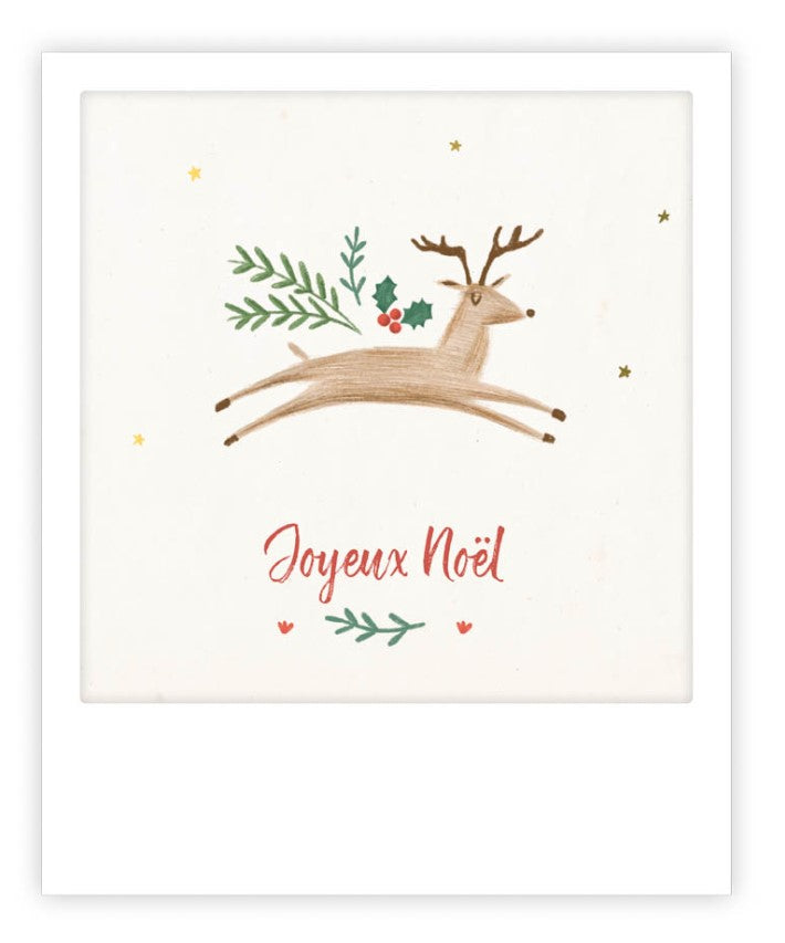 Mini carte - Joyeux Noël reindeer XMP0233FR