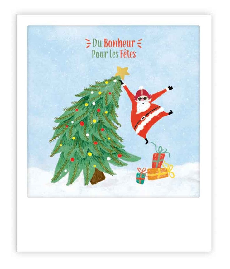 Mini carte - Du bonheur crazy santa XMP0249FR