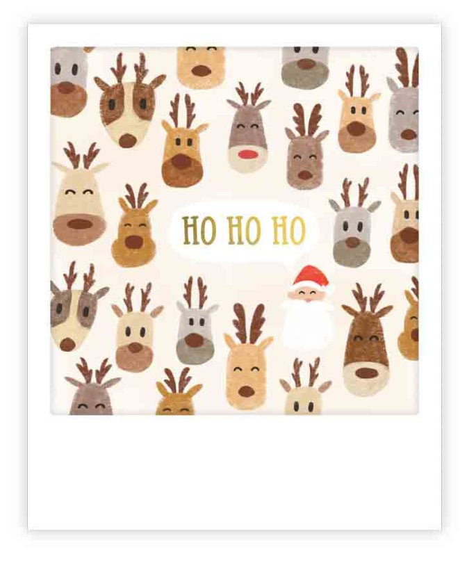 Mini carte - ho ho ho reindeer pattern XMP0236EN