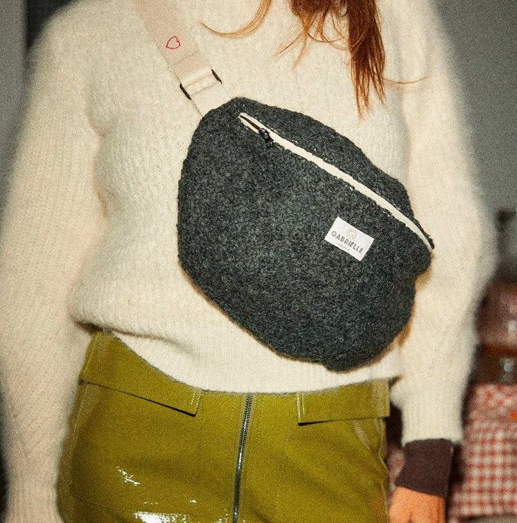 Sac banane - Bouclette Noir